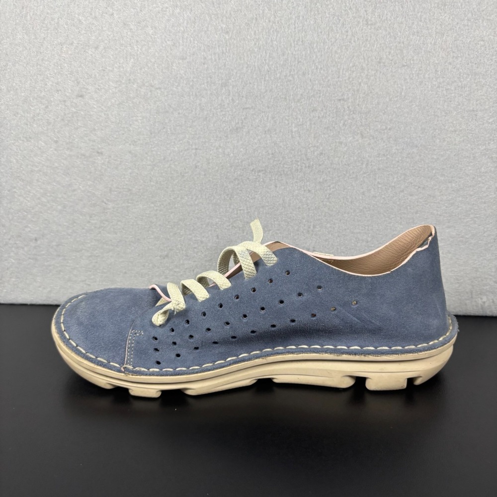 On Foot Running Walking Shoe Slip On Jean Blue Suede Women's Size 7.5/38 Sneaker - Picture 13 of 13